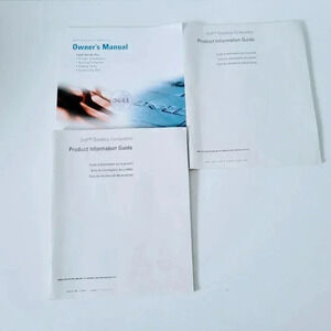 Dell Dimension Owner's Manual & Product Guides